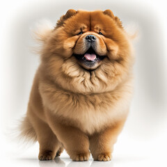 Fototapeta na wymiar ai generated illustration cute china chow chow dog i