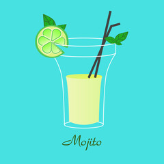 Mojito cocktail. Fresh summer drinks.