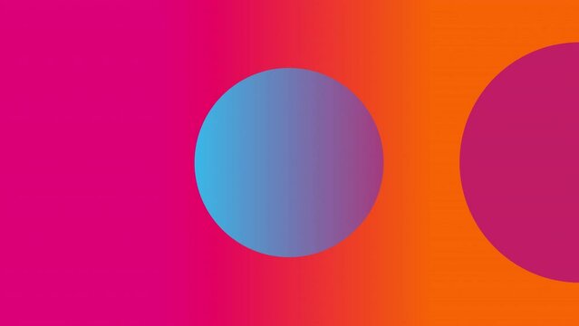 Modern gradient background loop. Circle shapes smooth animation.