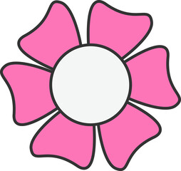 Pink  Groovy Flower