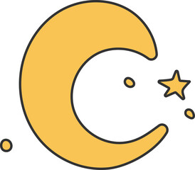 Groovy Abstract Moon