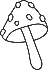 Groovy Contour Mushroom