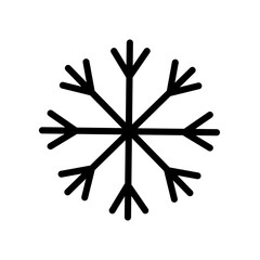 Frosty Snow Icon for Winter and Weather Designs