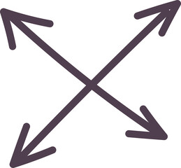 Crossed Arrow Line