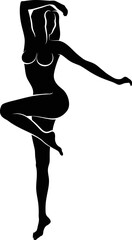 naked woman silhouette