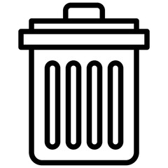 trash line icon,linear,outline,graphic,illustration