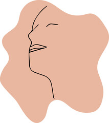 Woman Abstract Shape Vector Illustration