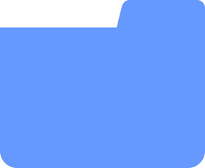 blue sheet of paper with a clip