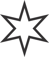 Fototapeta premium black star icon