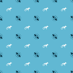 Set Joint pain, knee pain and Dog wheelchair on seamless pattern. Vector