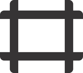 Fototapeta premium black and white cross