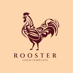 Fototapeta na wymiar Rooster logo design vector illustration