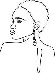 Woman Line Art