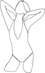 Woman outline