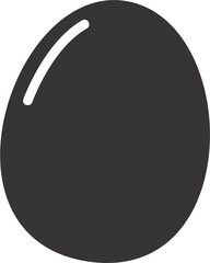 black and white egg