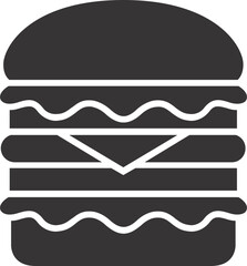 set of labels with burger