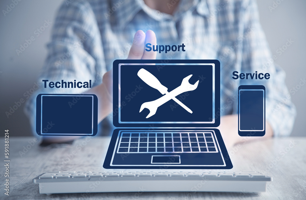 Canvas Prints technical support service. business technology