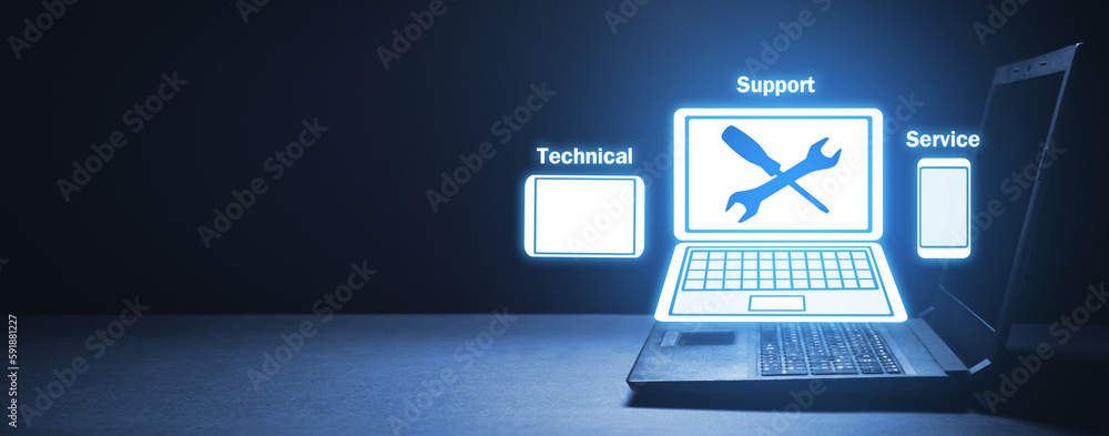 Canvas Prints technical support service. business technology