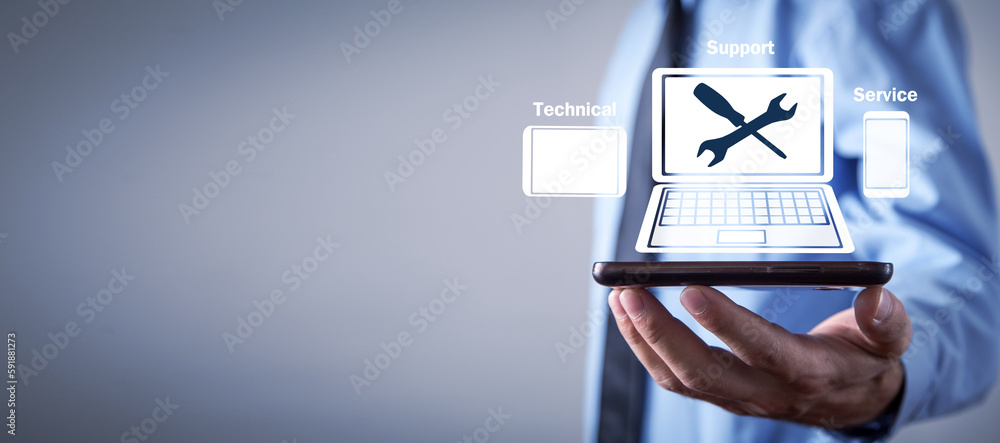 Canvas Prints technical support service. business technology
