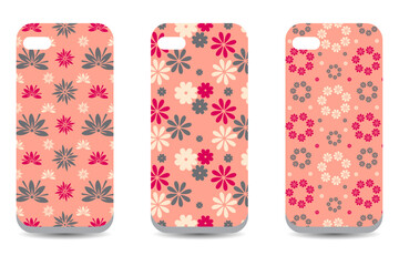 Floral vector phone protector case cover, colorful mobile phone cover case silicon protector 