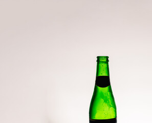 Shot of the half,glass bottle