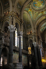 the basilica details of notre-dame de fourvi&egrave;re