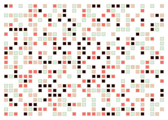 Fototapeta premium Offset Quads generative art background art illustration