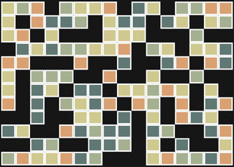 Offset Quads generative art background art illustration