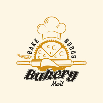 bakery mart vintage elegant logo design