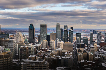 Naklejka na ściany i meble Mesmerizing view of the cityscape of Montreal, Canada