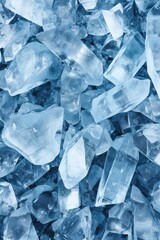 ice cubes on blue