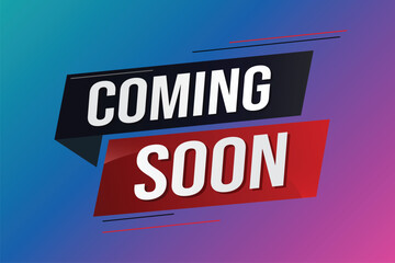 coming soon word concept vector illustration with lines 3d style for social media landing page, template, ui, web, mobile app, poster, banner, flyer, background, gift card, coupon, label, wallpaper