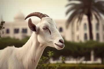 Obraz premium goat eid al adha, with generative ai