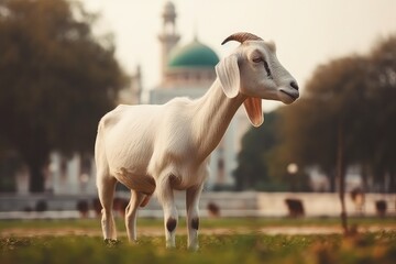 Obraz premium goat eid al adha, with generative ai