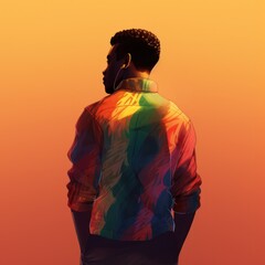 gay, pride, rainbow flag, woman