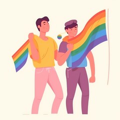 gay, pride, rainbow flag