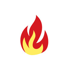 Red Fire Shape Ilustration
