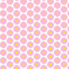 Fototapeta na wymiar Bright background with daisies, a background with flowers. Seamless pattern with flowers