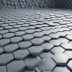 abstract 3d background hexagons black white grey wallpaper design