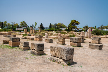 Bib Knissia Basilica, Basilica Restituta in Carthage, Tunisia.