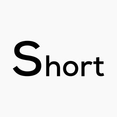 Short Typography Lettering Logo Vector Template