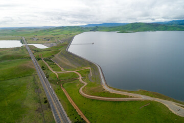 Upper Cottonwood Creek Wildlife Area with San Luis Reservoir