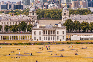 Greenwich Park and National Maritime Museum, Gardens, University of Greenwich, Old Royal Naval...