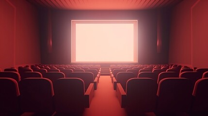 Movie Theatre, Generative AI, Illustration