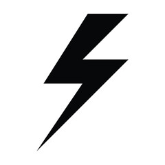 thunder icon, fast vector, powerful illustration