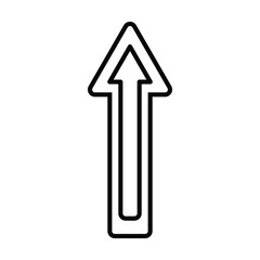 arrow up icon, arrow vector, up illustration