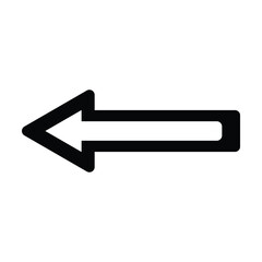 left arrow icon, left vector, arrow illustration