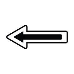 left arrow icon, left vector, arrow illustration