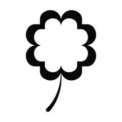 four leaf clover icon, clover vector, leaf illustration