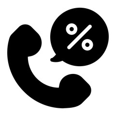 telephone call glyph icon